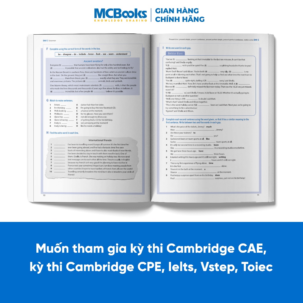 Sách - Destination B2 Grammar and Vocabulary  Tặng Audio và bài tập thực hành MCBooks