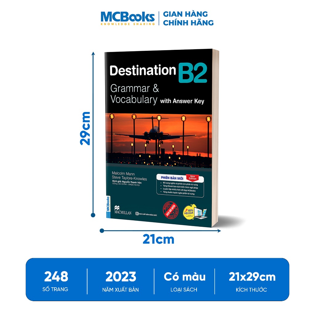 Sách - Destination B2 Grammar and Vocabulary  Tặng Audio và bài tập thực hành MCBooks