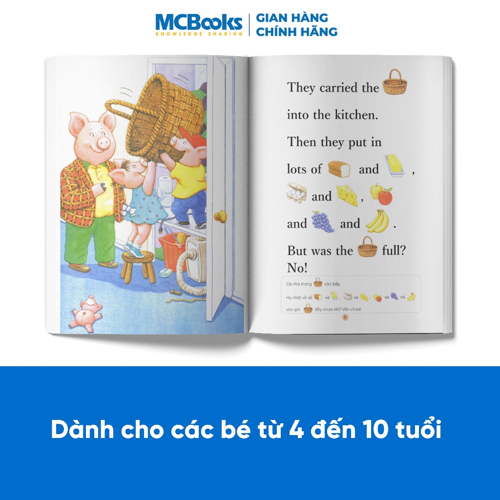 Sách - All abroad reading Truyện tiềm thức tiếng Anh cho bé - Bộ 12 cuốn (Bản song ngữ)