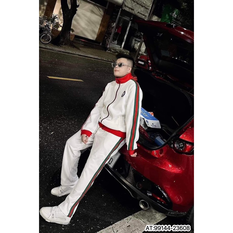 Bộ gucci nam ,bộ nỉ hình thêu bản đẹp top 1 bán chạy hàng QC cao cấp