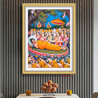 Tranh đính đá phật nhập niết bàn DD9701 (50cm x 65cm)