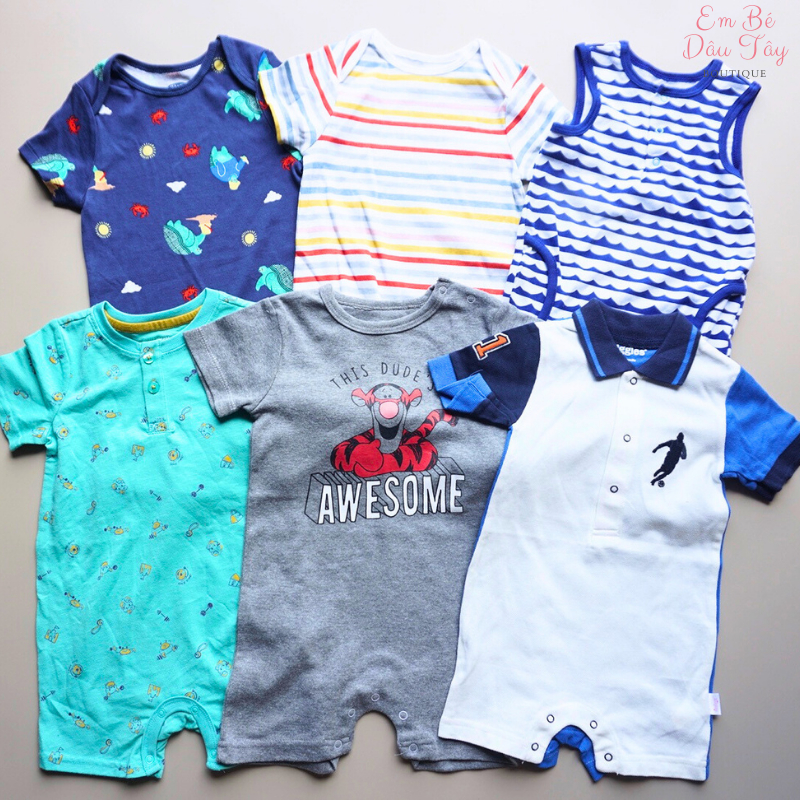 Body đùi bé trai, bộ đồ liền thân bé trai các hãng  xuất xịn , romper bé trai