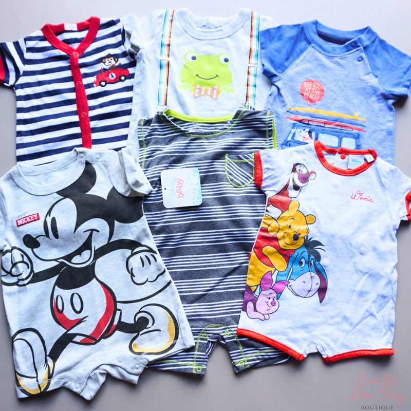 Body đùi bé trai, bộ đồ liền thân bé trai các hãng  xuất xịn , romper bé trai