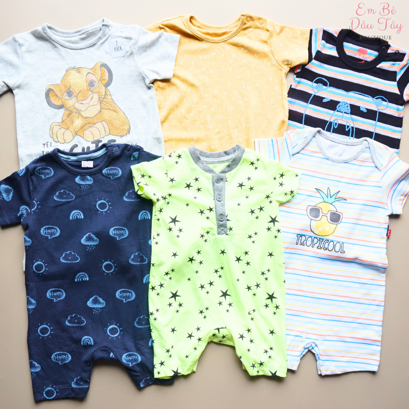 Body đùi bé trai, bộ đồ liền thân bé trai các hãng  xuất xịn , romper bé trai