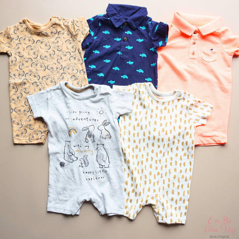 Body đùi bé trai, bộ đồ liền thân bé trai các hãng  xuất xịn , romper bé trai