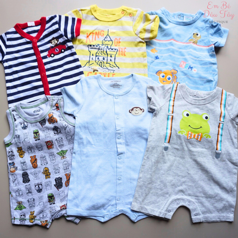 Body đùi bé trai, bộ đồ liền thân bé trai các hãng  xuất xịn , romper bé trai