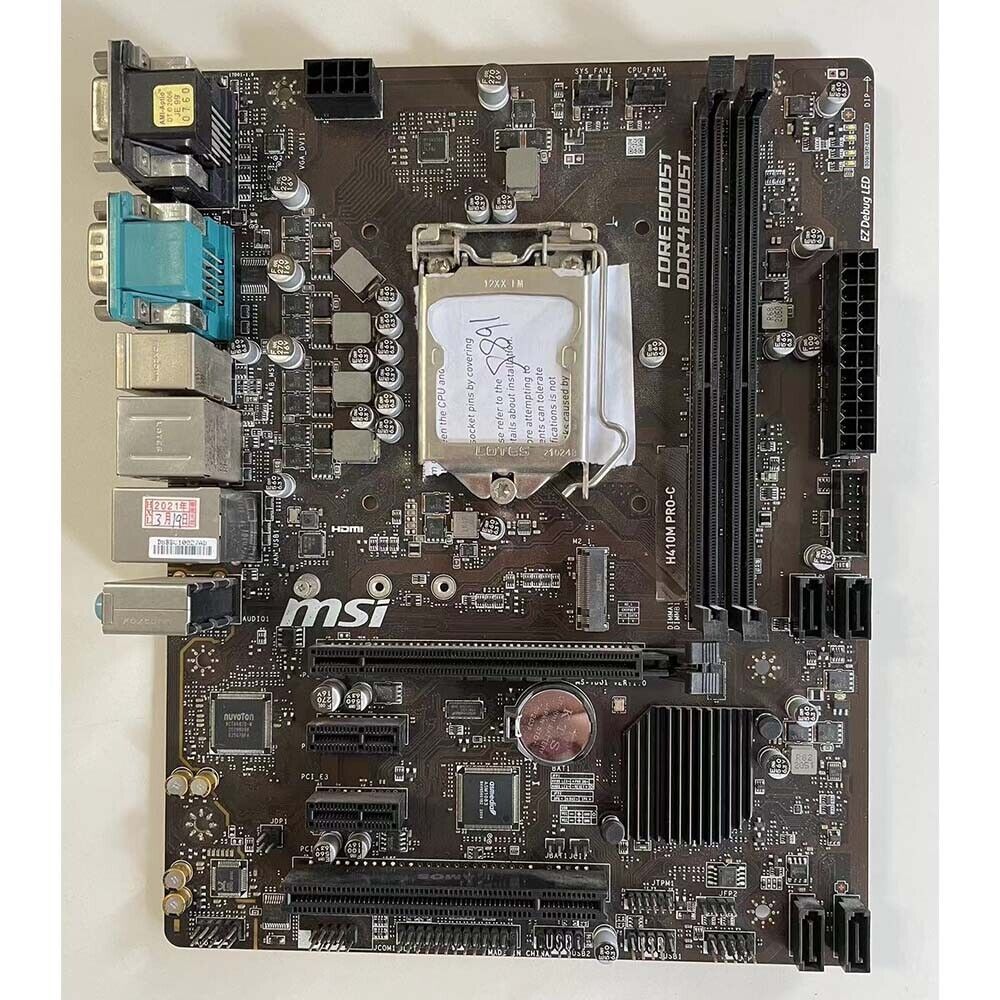 COMBO MAIN MIS H410 CPU I3 10100F