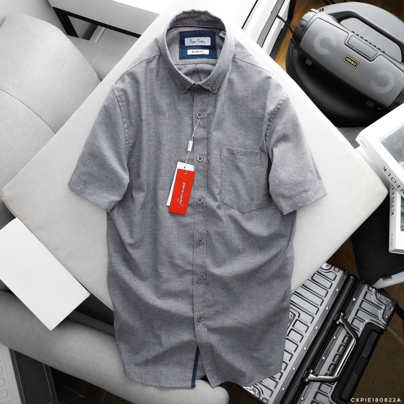 Sơ mi ngắn tay cotton oxford mềm mát siêu hot Pier.re Car.din