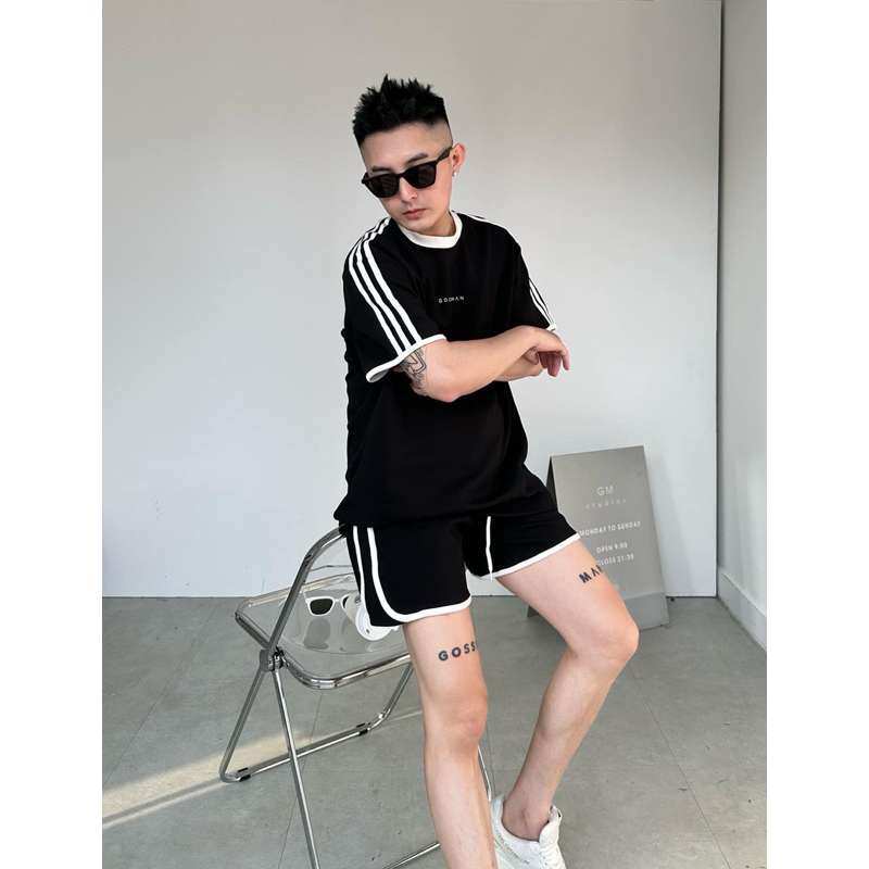Quần Short Unisex 2 viền cá tính Nam/ Nữ