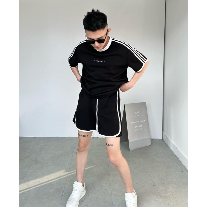 Quần Short Unisex 2 viền cá tính Nam/ Nữ