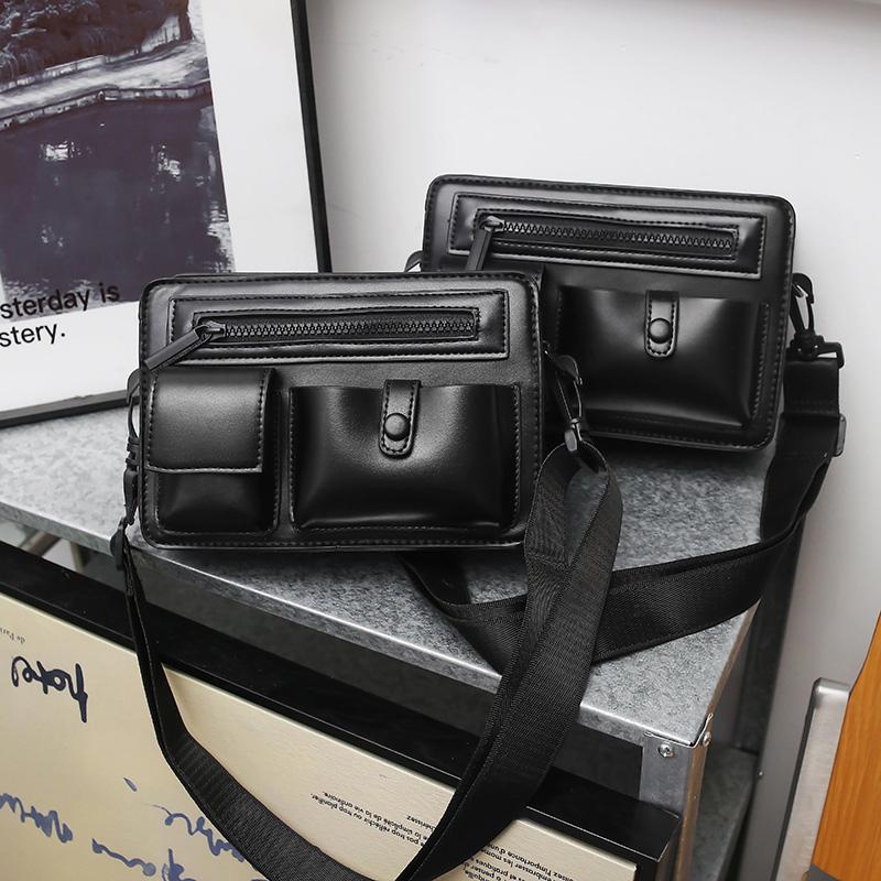 Túi Đeo Chéo Da PU Thời Trang Hàn Quốc Mới Cho Nam Nữ V27