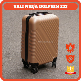 Vali kéo Dolphin 233 size 20" màu đen, xanh, hồng, vàng