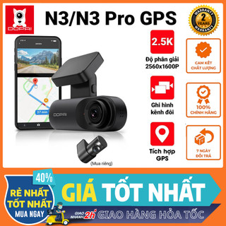 Camera hành trình ô tô ddpai dash cam mola n3 / n3 gps / n3 pro phiên bản toàn cầu độ phân giải 1600p - bảo hành 2n