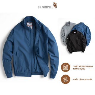 Áo Khoác Nam Cổ Cao Bomber gió 2 lớp, Khoác cao cổ gió 2 lớp Siêu cản gió, cản bụi GRSIMPLE (CWG3001)