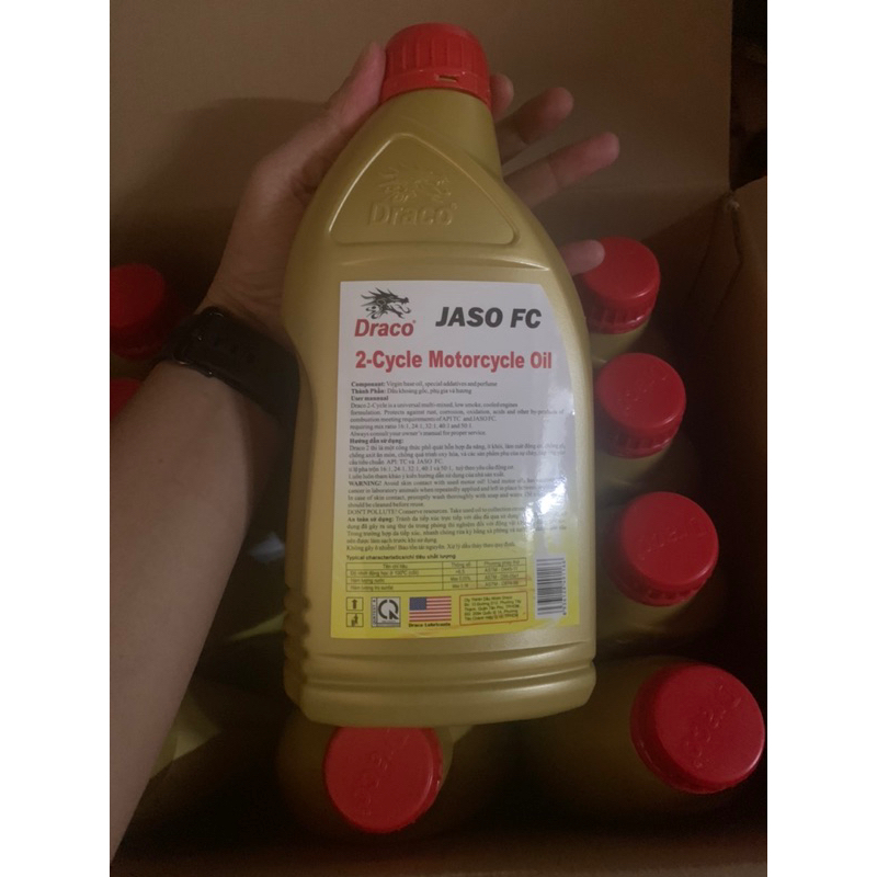Nhớt 2 thì cao cấp dùng cho xe và máy 2 thì hiệu Drago nhập khẩu Mỹ .