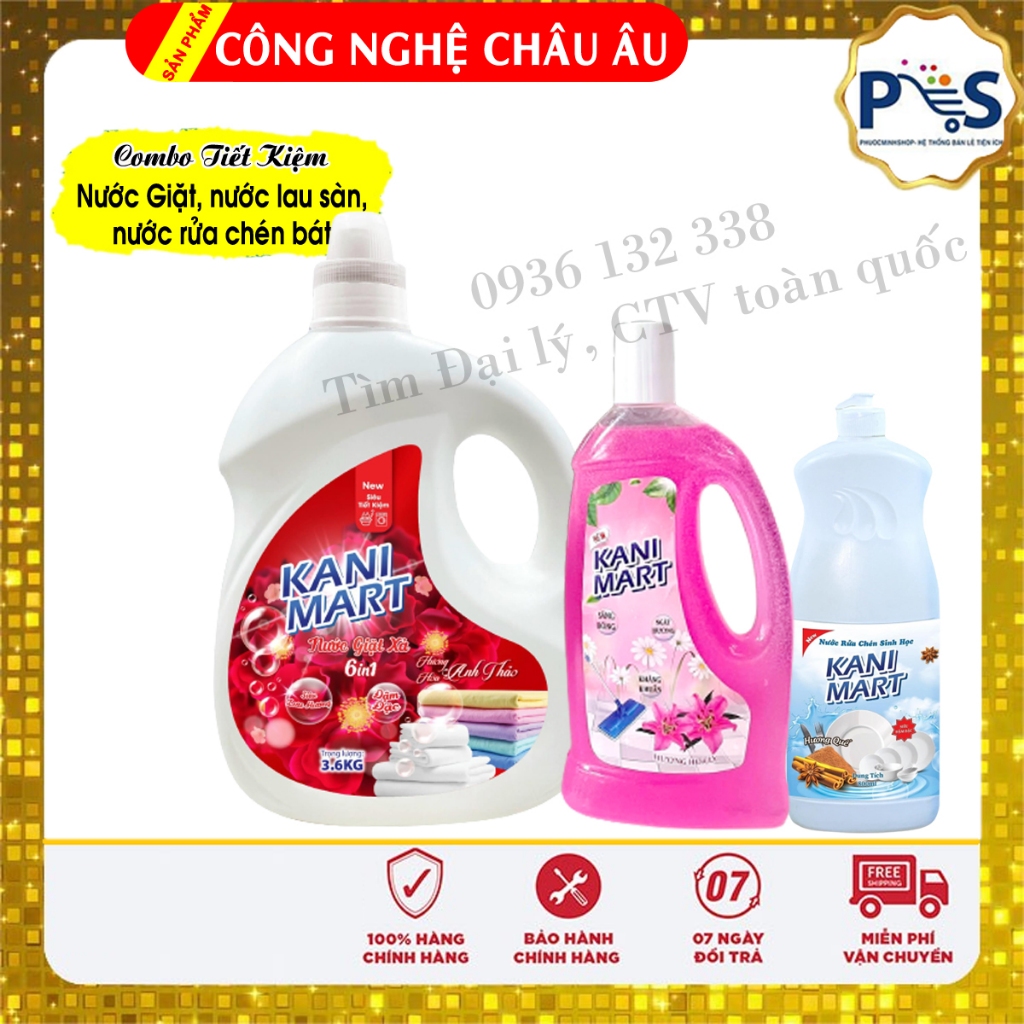 Combo 3 sản phẩm giặt tẩy rửa hữu cơ