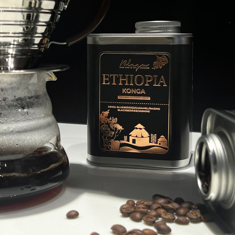 Cà Phê Blagu Hạt Đã Rang Ethiopia Konga | Dòng Cà Phê Đặc Sản | 100% Arabica - Heirloom | Light Medium 250g