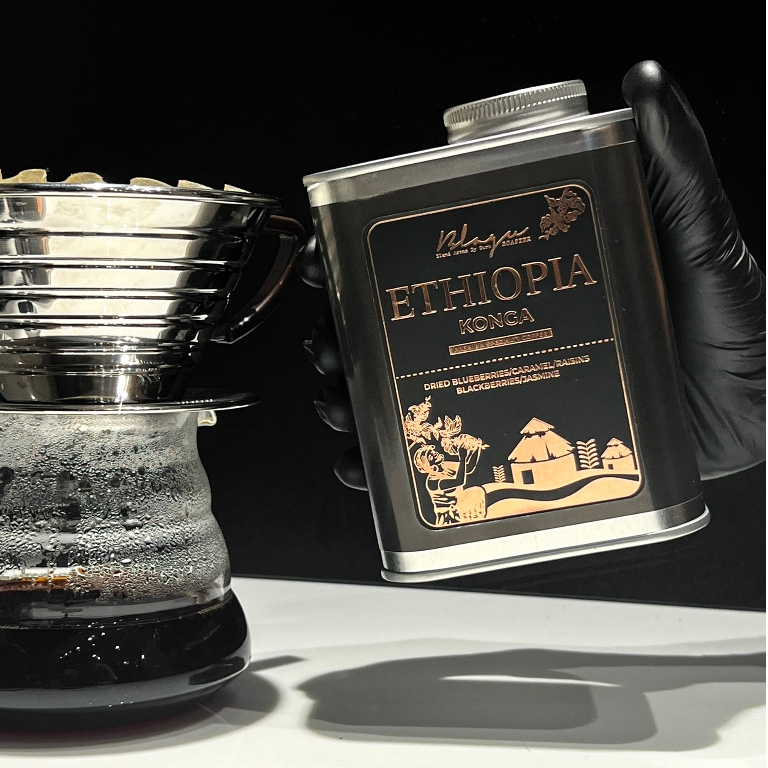 Cà Phê Blagu Hạt Đã Rang Ethiopia Konga | Dòng Cà Phê Đặc Sản | 100% Arabica - Heirloom | Light Medium 250g