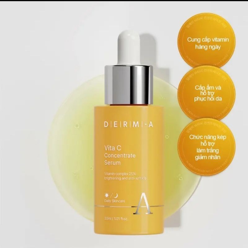 SERUM VITAMIN C TRẮNG DA, GIẢM NHĂN DERM-A VITA C CONCENTRATE