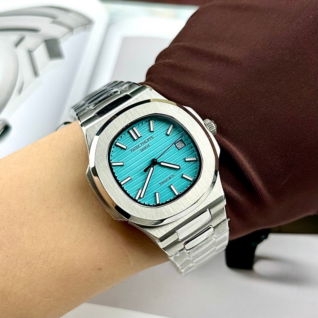 Đồng hồ nam cơ tự động patek, dây thép, size 40mm