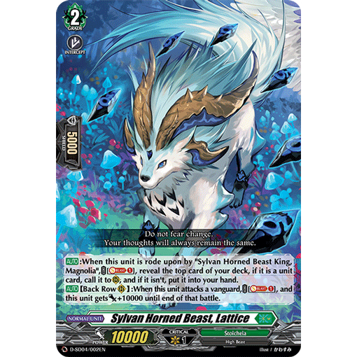 [ Cardfight Vanguard] 01 thẻ trò chơi Sylvan Horned Beast, Lattice