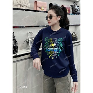Áo Nỉ Nữ siêu cấp Form chuẩn Kenzia Lady- Áo Sweater Cổ Tròn Dài Tay  Basic  - KN5194