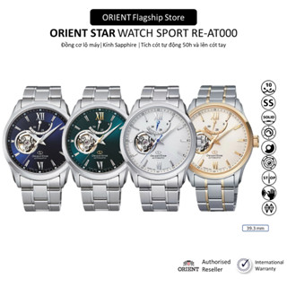  Đồng hồ nam Orient Star Watch Sport RE-AT000 máy lộ cơ mặt kính Sapphire chống nước 10 ATM dây thép đeo tay chính hãng 
