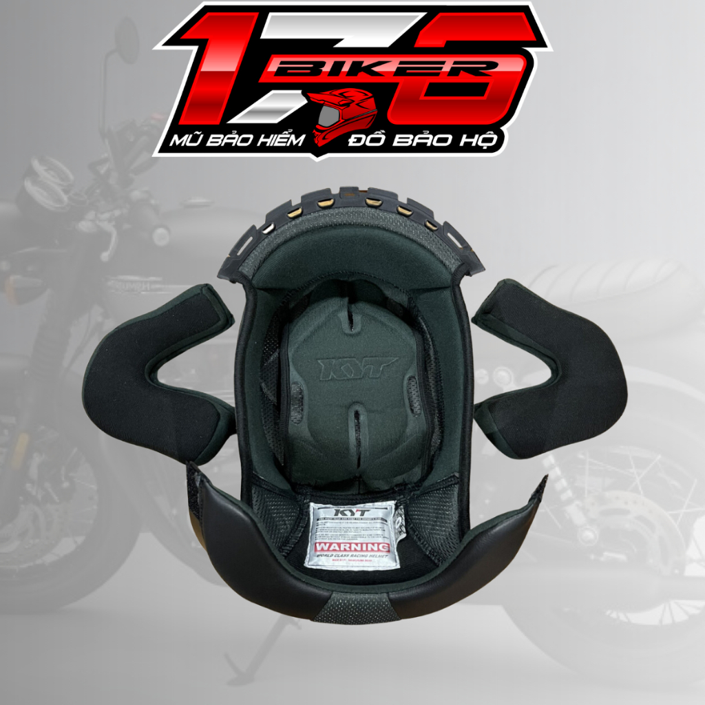 Lót mũ bảo hiểm 3/4 KYT Venom - BIKER 176 - Mũ bảo hiểm & Đồ bảo hộ