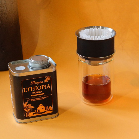 Cà Phê Blagu Hạt Đã Rang Ethiopia Konga | Dòng Cà Phê Đặc Sản | 100% Arabica - Heirloom | Light Medium 250g