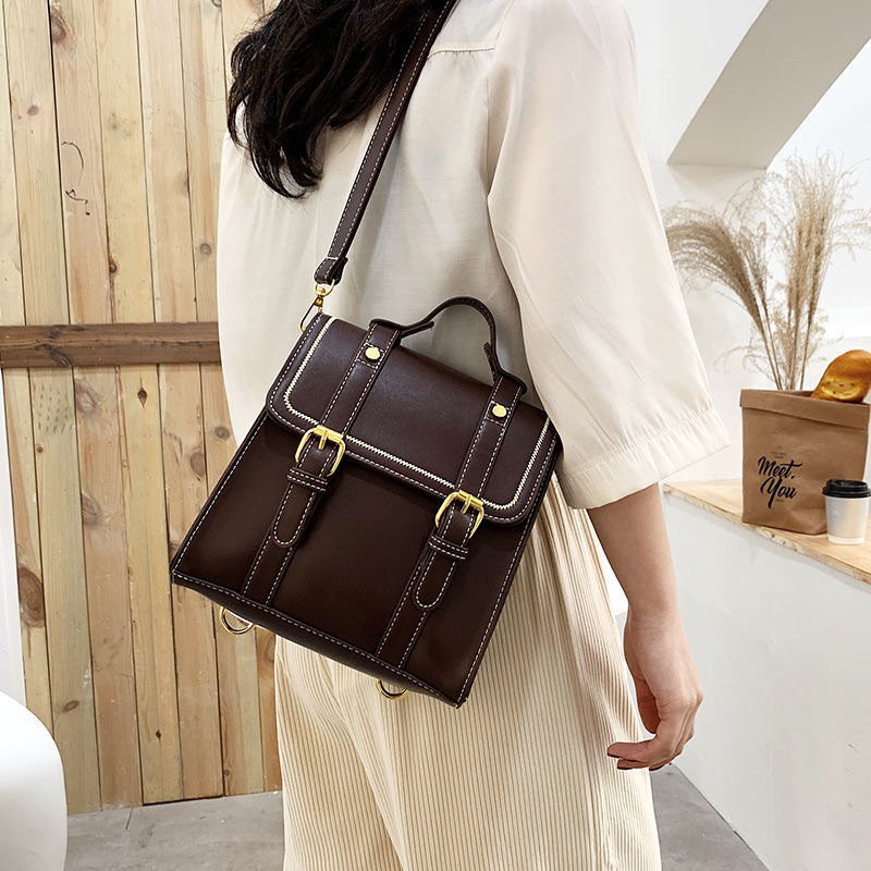 BLN499D48 BALO NỮ VINTAGE MINI HỌC SINH DA PU ULZZANG