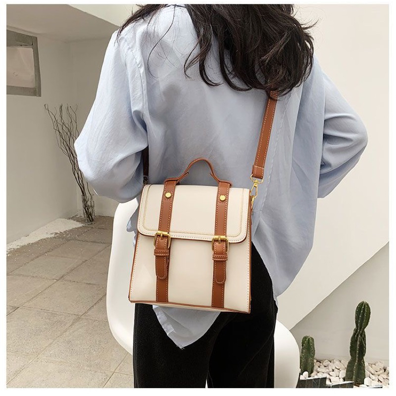 BLN499D48 BALO NỮ VINTAGE MINI HỌC SINH DA PU ULZZANG