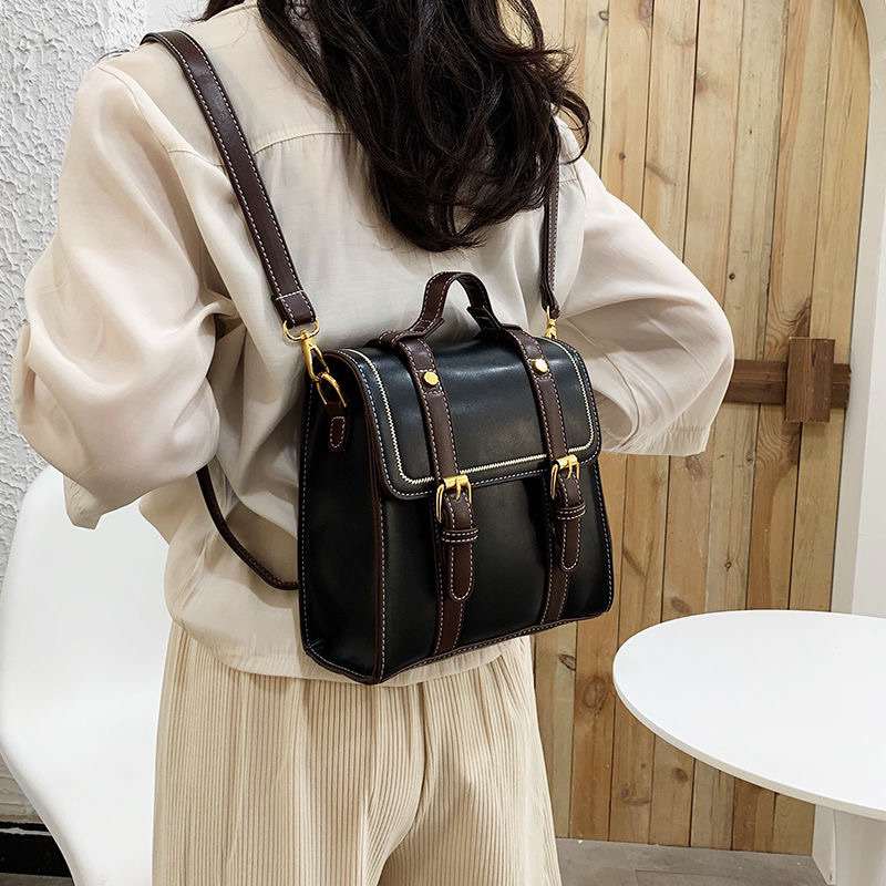BLN499D48 BALO NỮ VINTAGE MINI HỌC SINH DA PU ULZZANG