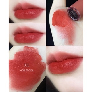 Son kem lì mịn 3CE Velvet lip tint mini, fullsize
