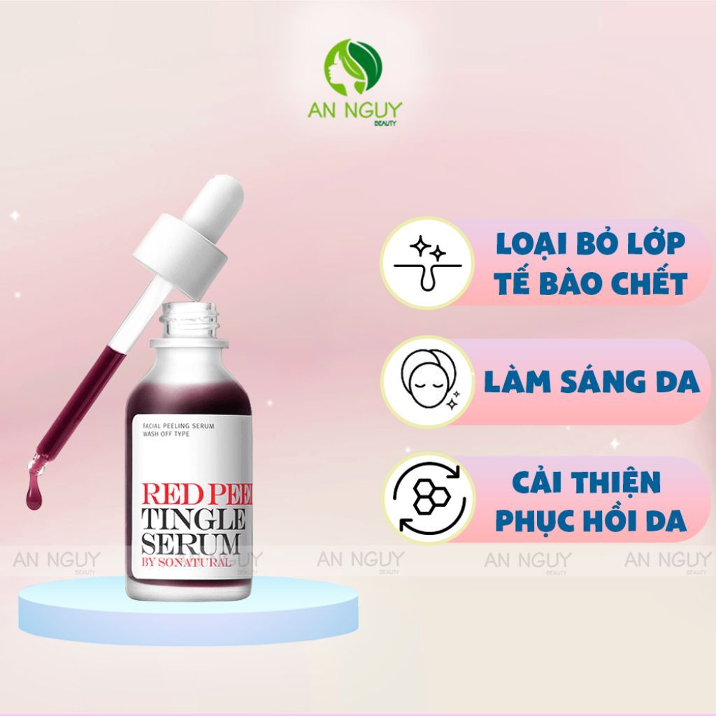 Tinh Chất Tẩy Da Chết Hóa Học So' Natural Red Peel Tingle Serum 11ml
