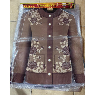 (vàng mã)ÁO LEN - ÁO BÔNG NHUNG HOA CHO CÁC BÀ