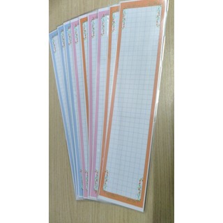 Com bo 50 cái thẻ viết từ Oly - ép plastic kích thước 9cm x 40 cm