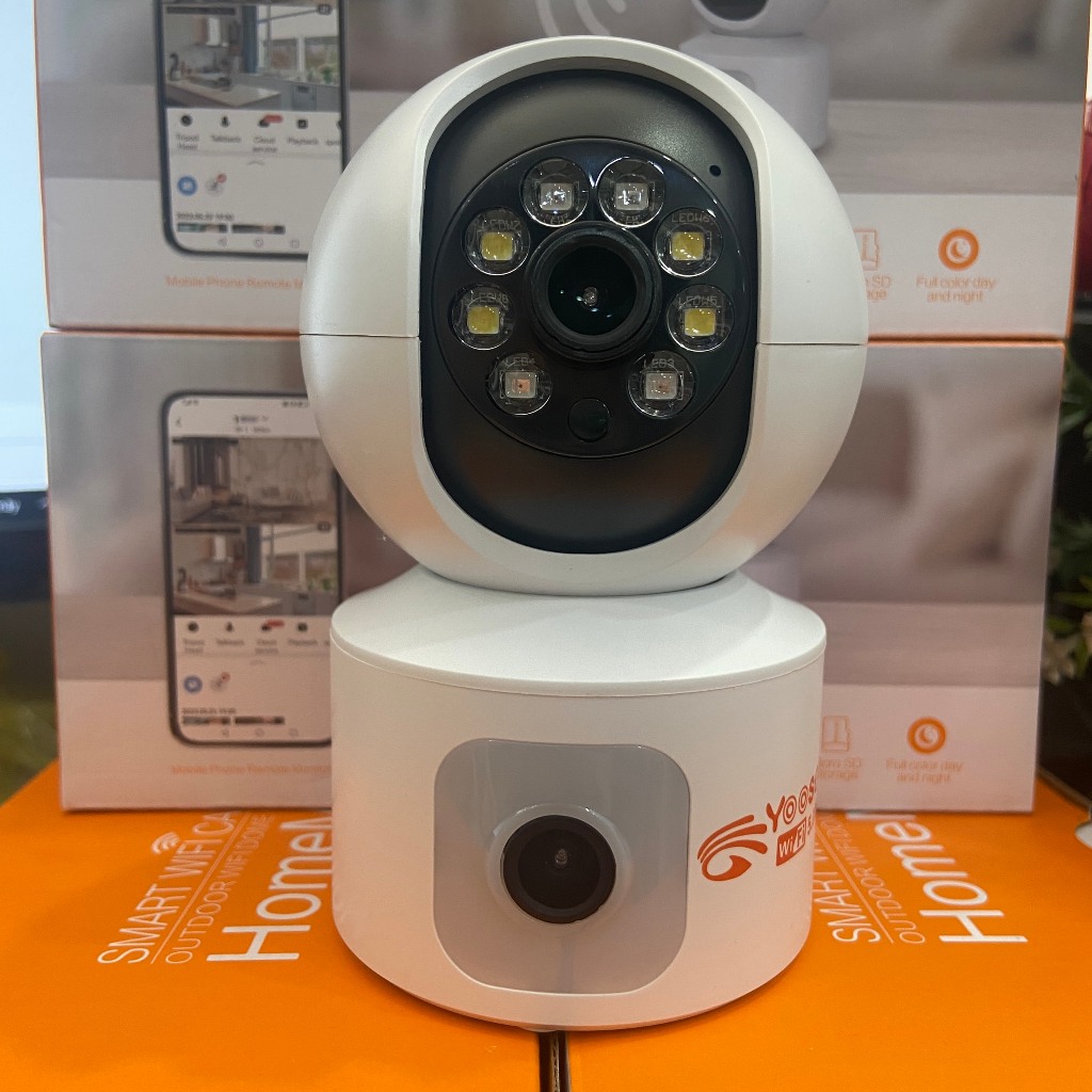 CAMERA YOOSEE QS415 – 2 MẮT 2 KHUNG HÌNH TRONG NHÀ