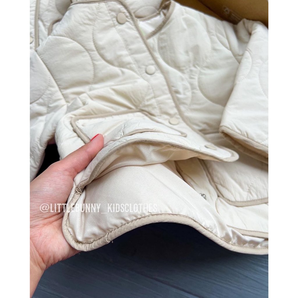 Áo khoác bé gái Áo khoác siêu nhẹ be Zara chính hãng  cho bé 18-24m