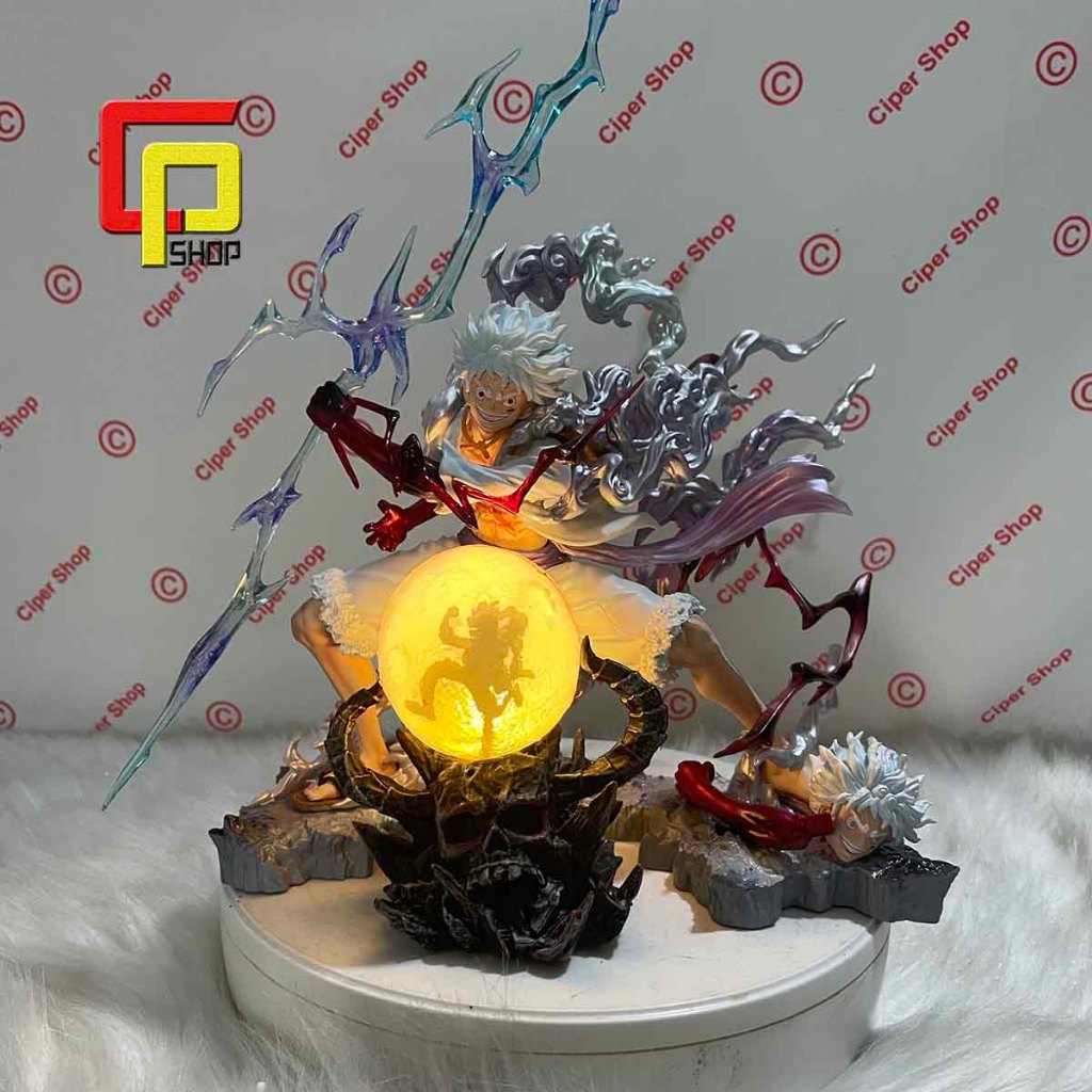 Mô hình Luffy Gear 5 Nika 2 đầu - Figure Luffy Nika - Mô hình One Piece