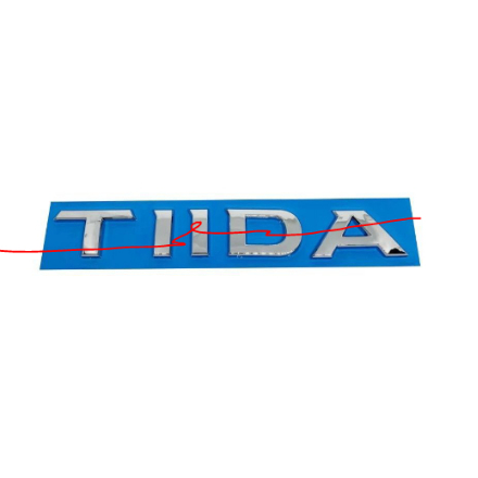[Sỉ - Lẻ] Logo Chữ nổi TIIDA dùng dán phía sau xe Nissan TIIDA