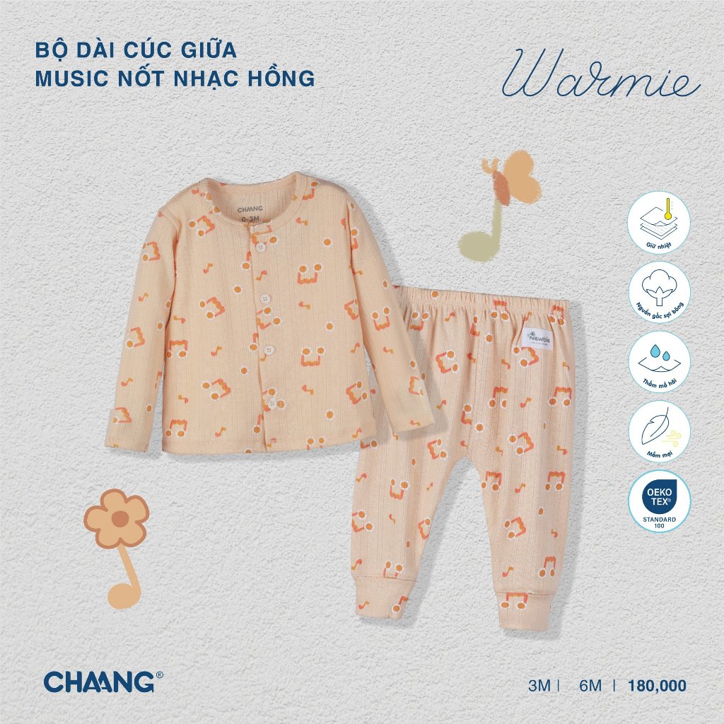 Bộ Dài Cúc Giữa Music CHAANG AW23D12