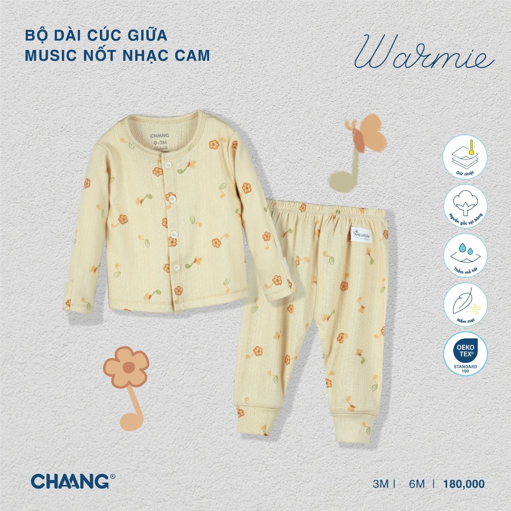 Bộ Dài Cúc Giữa Music CHAANG AW23D12