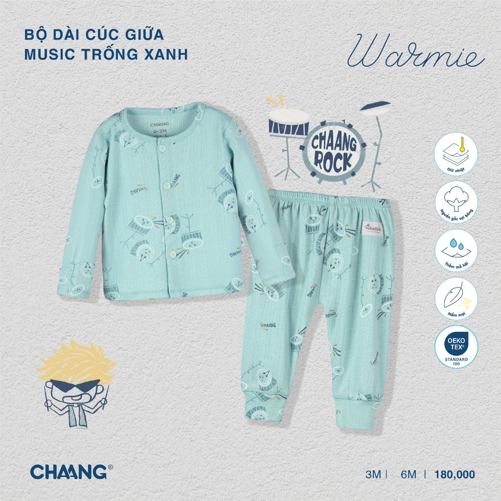 Bộ Dài Cúc Giữa Music CHAANG AW23D12