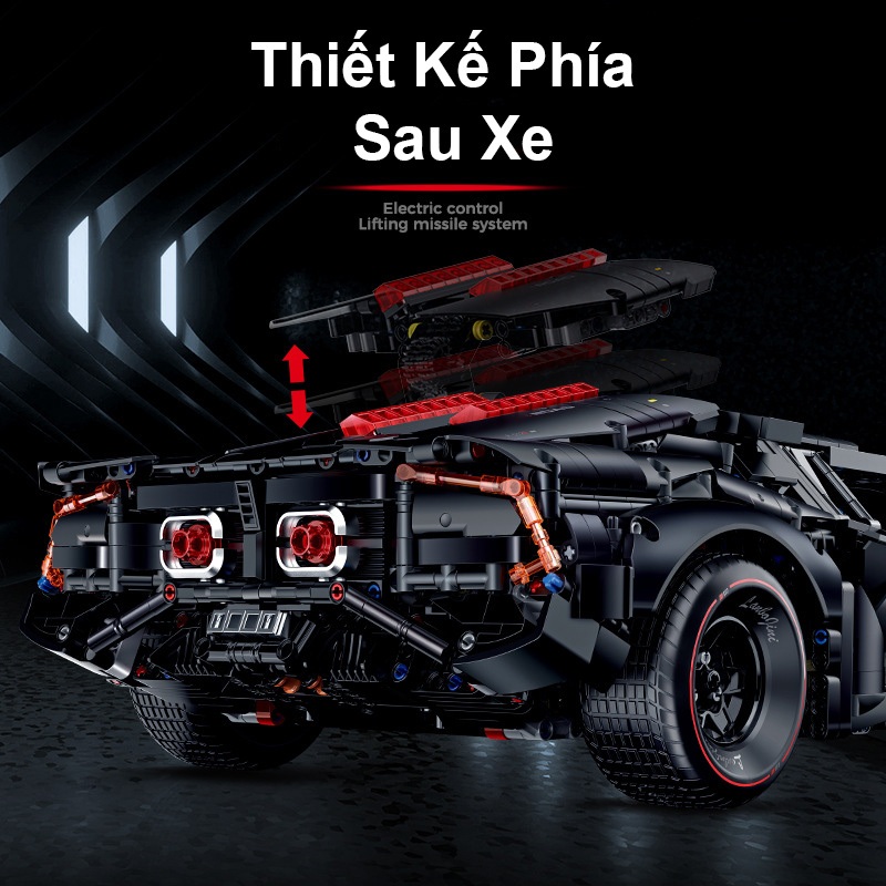 Đồ Chơi Lắp Ráp Kiểu Lego Điều Khiển Từ Xa RC Technic Siêu Xe Lamborghini Aventador Batman 10618 Với 4290 PCS Tỉ Lệ 1:8