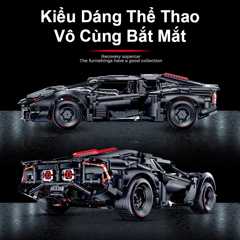Đồ Chơi Lắp Ráp Kiểu Lego Điều Khiển Từ Xa RC Technic Siêu Xe Lamborghini Aventador Batman 10618 Với 4290 PCS Tỉ Lệ 1:8