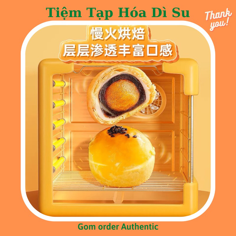 Bánh ngàn lớp nhân đậu đỏ mochi trứng muối chính hãng bibizan ăn siêu ngon siêu dính