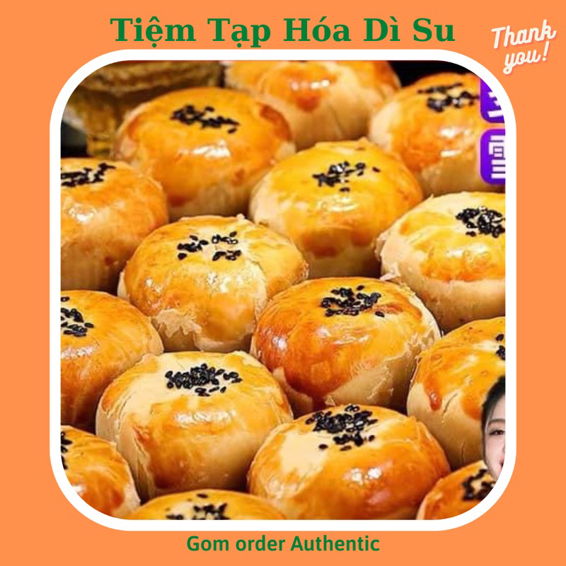 Bánh ngàn lớp nhân đậu đỏ mochi trứng muối chính hãng bibizan ăn siêu ngon siêu dính