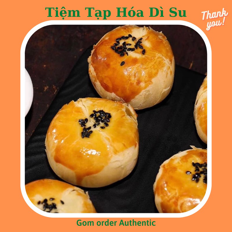 Bánh ngàn lớp nhân đậu đỏ mochi trứng muối chính hãng bibizan ăn siêu ngon siêu dính