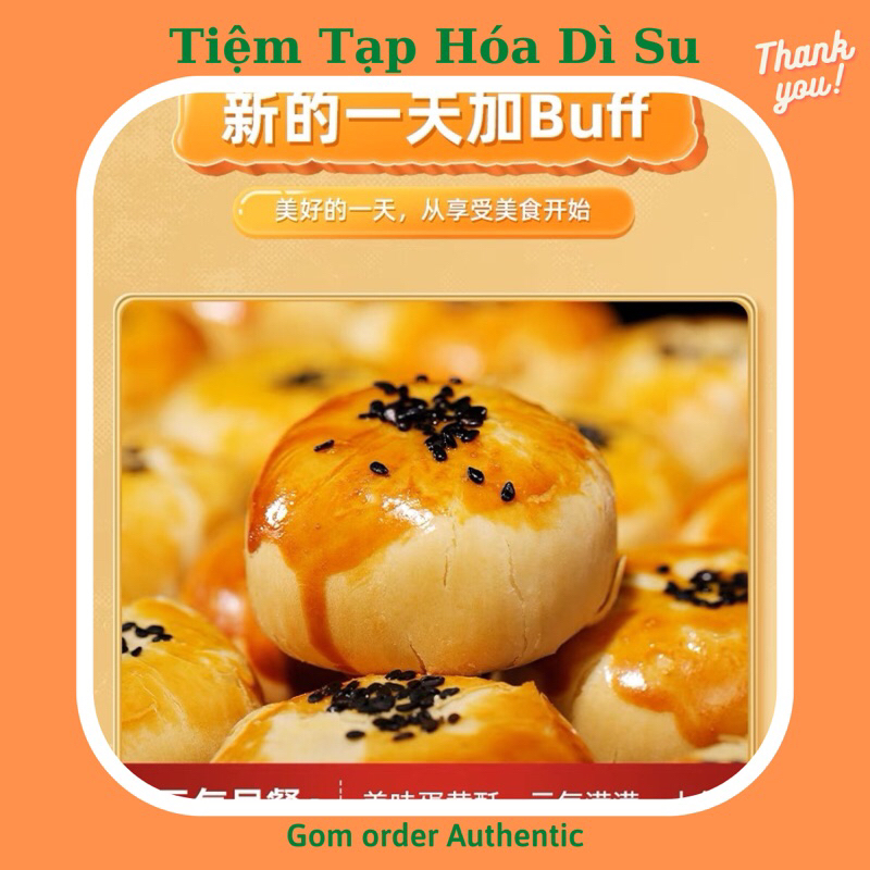 Bánh ngàn lớp nhân đậu đỏ mochi trứng muối chính hãng bibizan ăn siêu ngon siêu dính