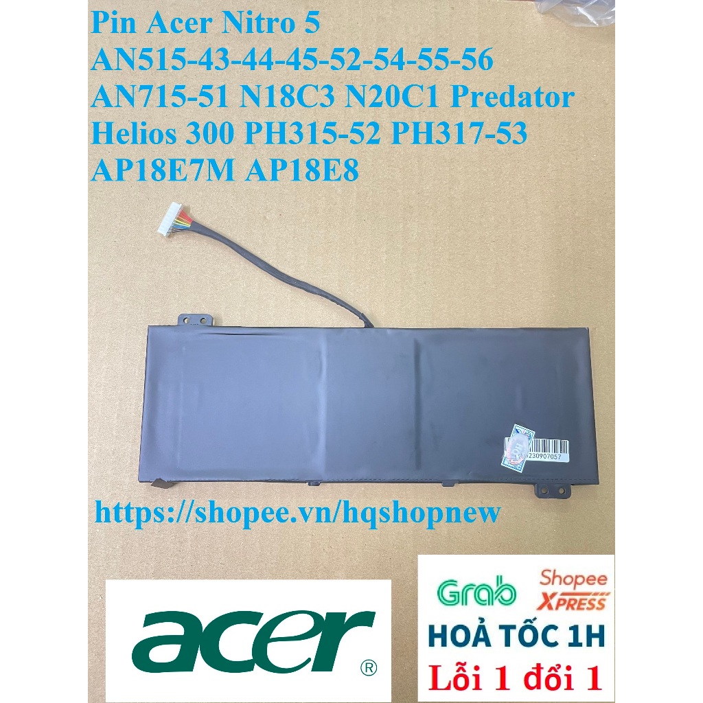 ⚡️Pin Acer Nitro 5 AN515-43-44-45-52-54-55-56 AN715-51 N18C3 N20C1 Predator Helios 300 PH315-52 PH317-53 AP18E7M AP18E8M